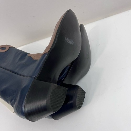 Nocona Damen Cowboystiefel Neu Vintage Navy Braun - Bild 7 von 12