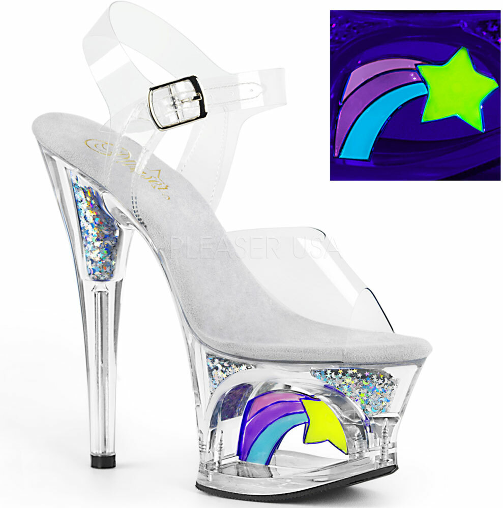 Taco de 7 2 3 4 Cut-out Paul Frank y Correa en el Tobillo Sandalia Con Estrella Adulto Mujer Moon 708RSS C M Taco de 7 2 3 4 Cut-out Paul Frank y Correa en el Tobillo Sandalia Con Estrella Adulto Mujer Moon 708RSS C M