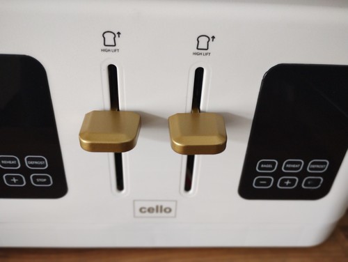 Cello Digital 4 Slice Toaster with Touch Control and Timer - White - Picture 13 of 16