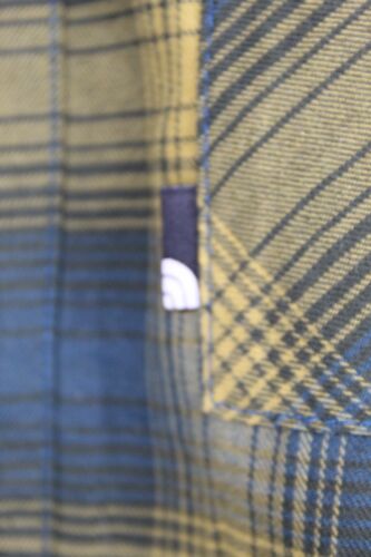 The North Face blau gelb kariert wendbare Druckknopfleiste Herren Jacke Größe X-Large - Bild 2 von 6