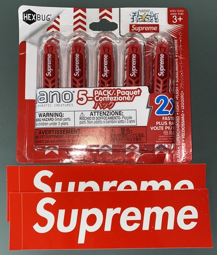 Supreme Hexbugs RED/ 5-PACK/ RED BRAND NEW + 2 supreme stickers - Picture 2 of 4