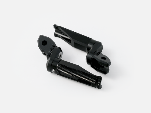 Triumph Bobber 1200 - Adjustable CNC Alloy Rider Foot Pegs - Black - Picture 2 of 3