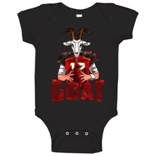 Tom Brady Goat Cartoon Tampa Bay Football Baby One Piece