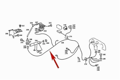 California EGR Valve Emissions Wiring Harness 1984 Mercedes 300SD 126 540 39 34 - Picture 6 of 6