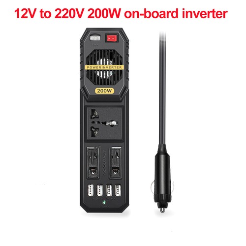 200W/300W Mini Car Vehicle Inverter DC12V to AC 220V USB Charging Power Inverter - Picture 9 of 32