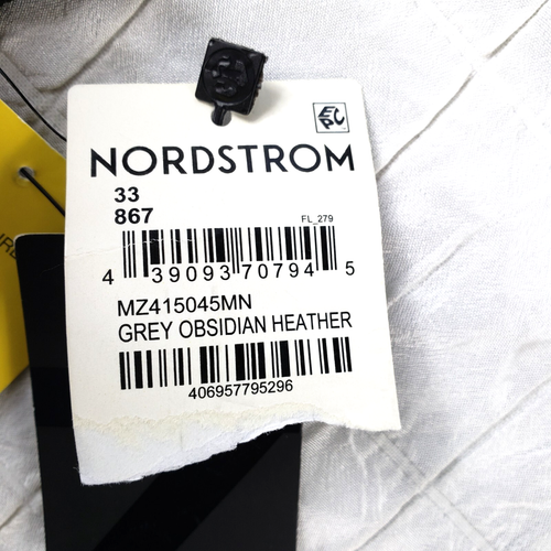 NEW Zella Mens Size 33 x 31 Commuter Pants Gray Chino Stretch Nordstrom NWT - Picture 5 of 15