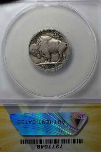 1914-S .05 ANACS VG 10 Buffalo Nickel, Indian Nickel, 5 Cent Piece - Picture 2 of 2