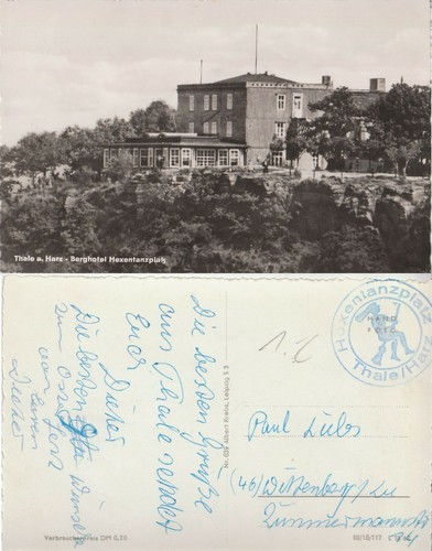 8 postales antiguas THALE HARZ 1960 LOTE colección postal postales Sajonia-Anhalt - Imagen 3 de 8