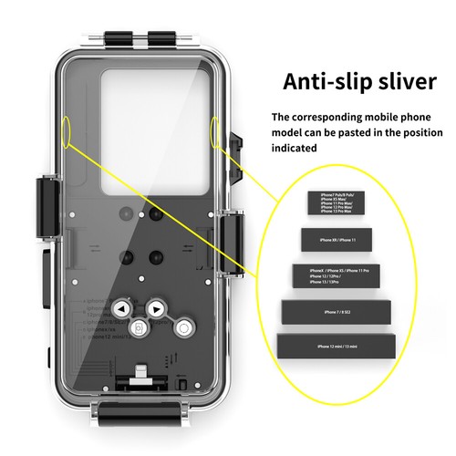 98FT Waterproof Underwater Photography Diving Case For Apple iPhone Series 7-14 - Zdjęcie 8 z 13