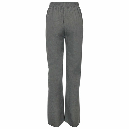 GIRLS PULL UP SCHOOL TROUSERS HALF ELASTICATED WAIST UNIFORM PLAIN PANTS BOTTOMS - Picture 11 of 13