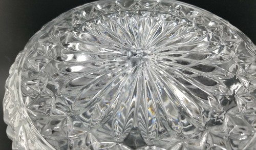 Vintage Crystal Ships Decanter Hand Cut Faceted Diamond Pattern 11 3/4" - Picture 8 of 11