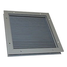 Dayton Door Louver, 18-1/8 H, 18-1/4 W, Steel