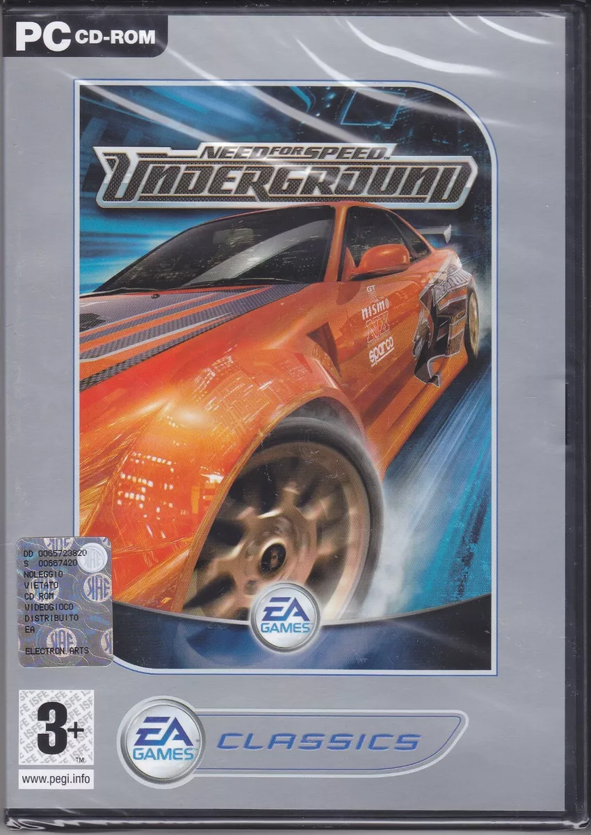 Need For Speed Underground PC CD-ROM Game EA Games 3+ Yrs 100% COMPLETE -EX  COND