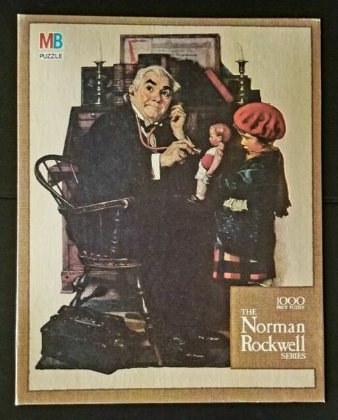 Vintage Norman Rockwell Estate Jigsaw Textured Puzzle 1000 Mb 25x32 For Sale Online Ebay