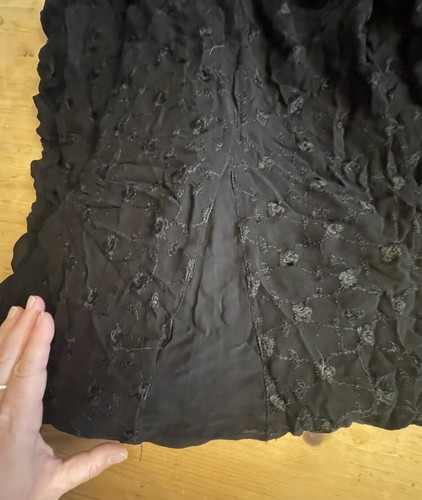 Vestido largo negro gótico Lola P talla grande - Imagen 12 de 12