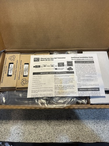 NVT Phybridge NV-EC1701PLS KIT 1701 + Extender Kit PoE+ over Coax -BSE/-LK EoC - Bild 2 von 4