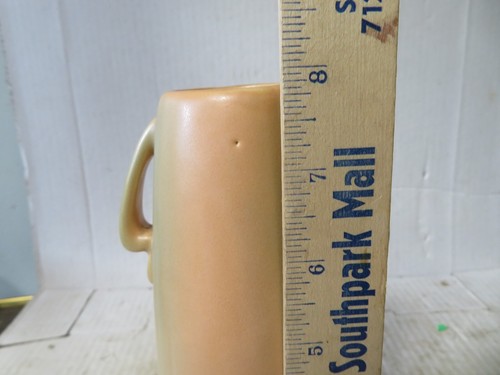 Vintage WELLER Pottery Wild Rose 8” Vase Matte Finish w/ Handles 1930s - Bild 7 von 9