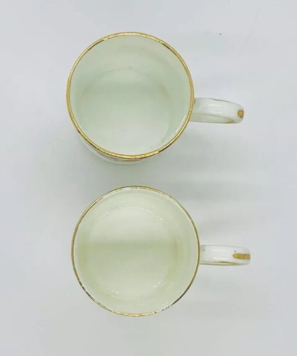 Platillos antiguos tazas de café para 2 Fenton Bone China Locarno Art Deco 1924 4 piezas - Imagen 11 de 12