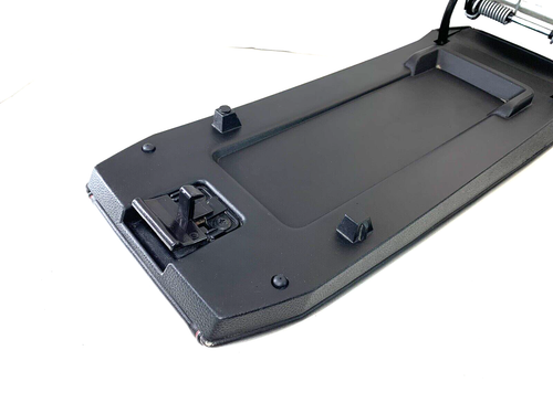 10-17 Chevy Equinox Terrain Center Console Armrest Lid Black w/ Red Stitching - Picture 9 of 10