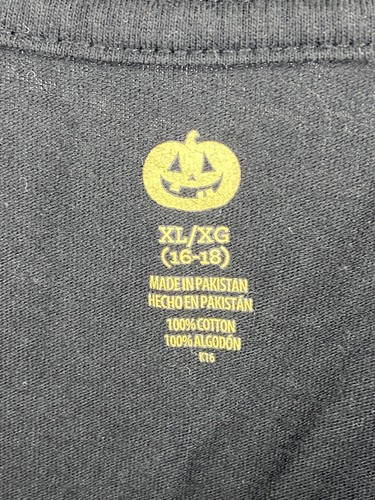 Damen T-Shirt Bluse Gr. XL Happy Halloween schwarz Rundhals - Bild 6 von 7