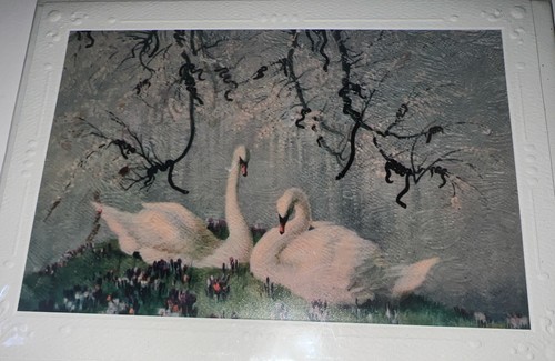 Three (3) Elegant Swan Paper Notecard Blank with Envelope Roger J Porter 2013 - Picture 4 of 16