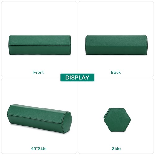 Watch Storage Box Saffiano Leather Organizer For 4 Watches Christmas Gift - Picture 15 of 53