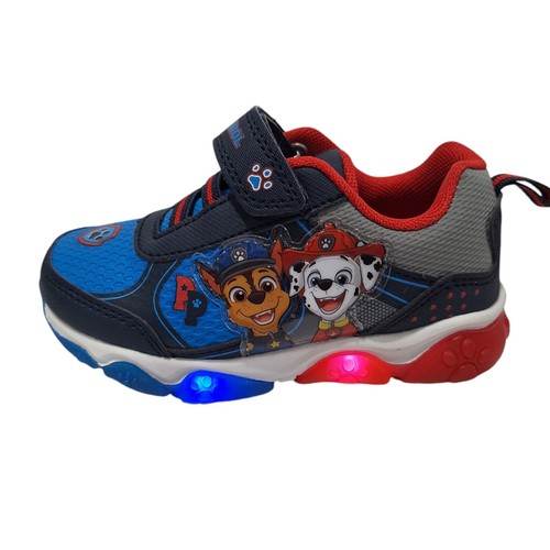 Paw Patrol Toddler Boys Light up Sneakers Size 7 Blue Slip on Lightweight Shoes - Picture 9 of 15