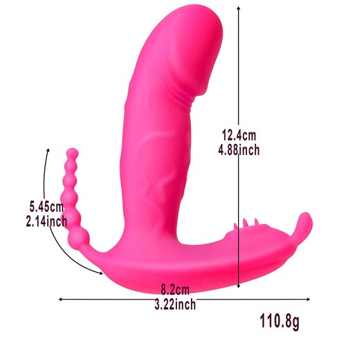 3in 1 Klitoris G Punkt Dildo Vibrator Vaginal Stimulator Sexspielzeug Für Frauen - Bild 3 von 17