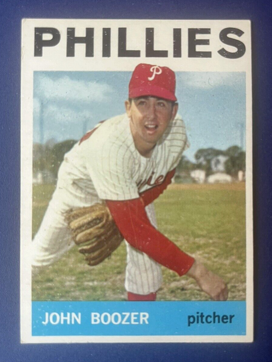 1964 Topps #16 John Boozer  Philadelphia Phillies  Crease-Free Card