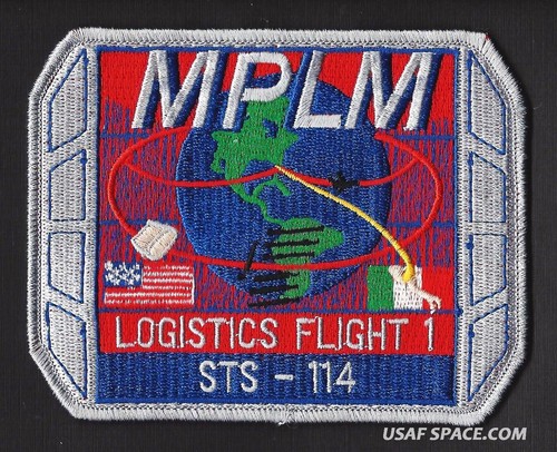 ISS Mission Raffaello FLIGHT 1 MPLM LOGISTICS MODULE SHUTTLE STS-114 NASA PATCH - Picture 1 of 2