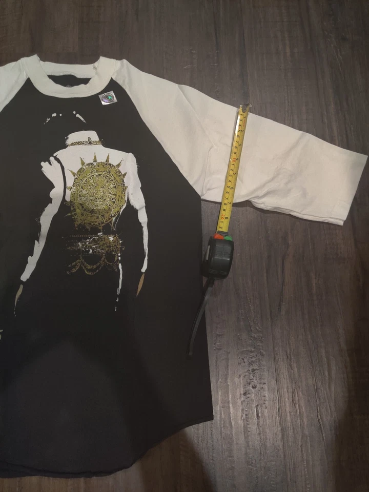 Camisa De Colección Elvis Presley Manga Larga Talla M Doble Tono Raro Holograma Pegatina Foto 2 de 4