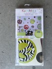 ZEBRA print PEACE SIGNS wall stickers 26 funky mod decals teen's room decor dots