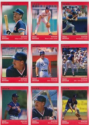 Wade Boggs 1991 Star Company Boston Red Sox 9-card Millennium BB Set  #/1000 