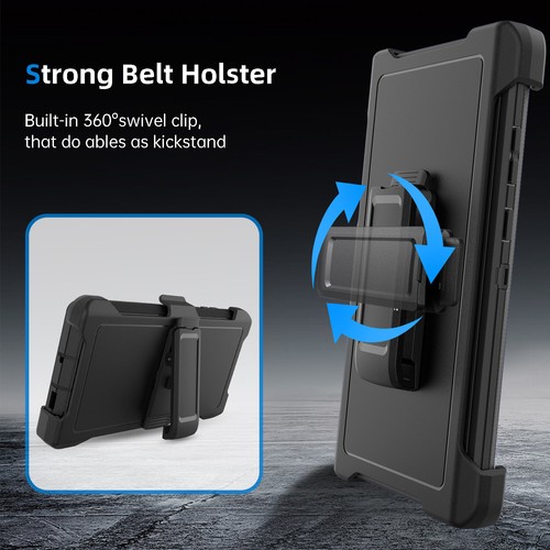 Shockproof Defender Case For Samsung Galaxy S22/S22+/S22 Ultra With Belt Clip - Picture 5 of 21