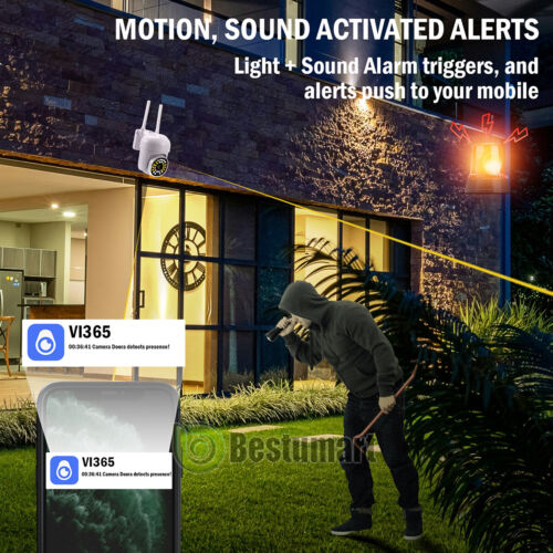 Indoor Outdoor Security Camera 1080P Motion Detection Camera, 2-Way Audio &Radio - Picture 41 of 96