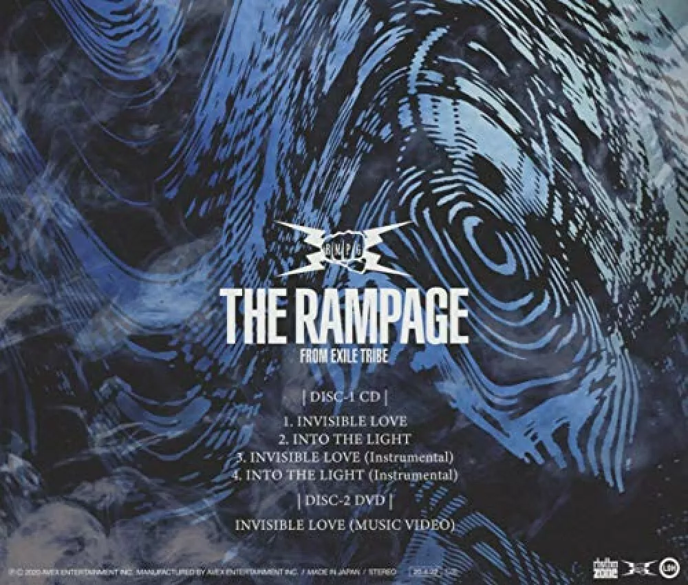 THE RAMPAGE from EXILE TRIBE INVISIBLE LOVE (CD+DVD) Japan