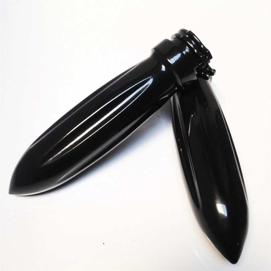 Empuñaduras de torpedo negras de 1" 25 mm para Harley FLSTSC Softail Springer Classic Foto 4 de 4