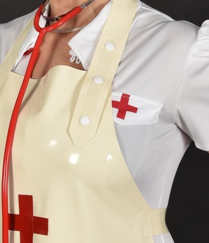 Fetish latex large medical apron (Colour Choice) - Picture 8 of 9