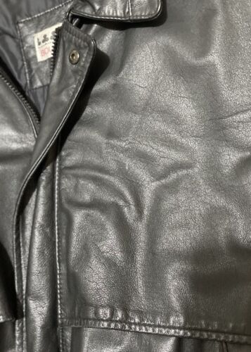 Giacca bomber pelle vintage Thinsulate fodera zip Boulevard Club uomo 44 L - Foto 7 di 20