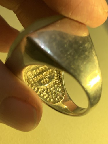 BÂRSE 925 Silver Faceted Chalcedony Ring Size 7 Thailand - Picture 8 of 8