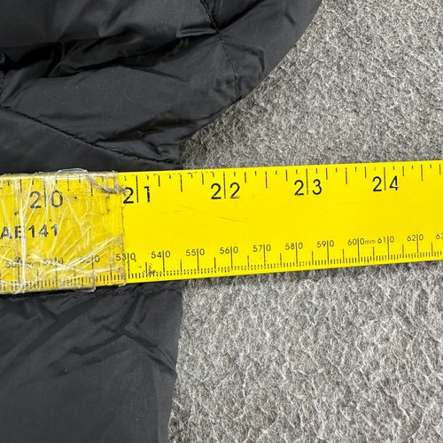 Eddie Bauer Jacket Womens L Black Puffer Quilted Hooded Insulated Down Long - Afbeelding 13 van 15