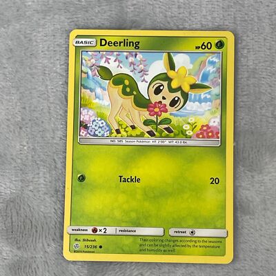 Deerling 15/236 - Common - Sun & Moon Cosmic Eclipse - Pokemon Card TCG - LP