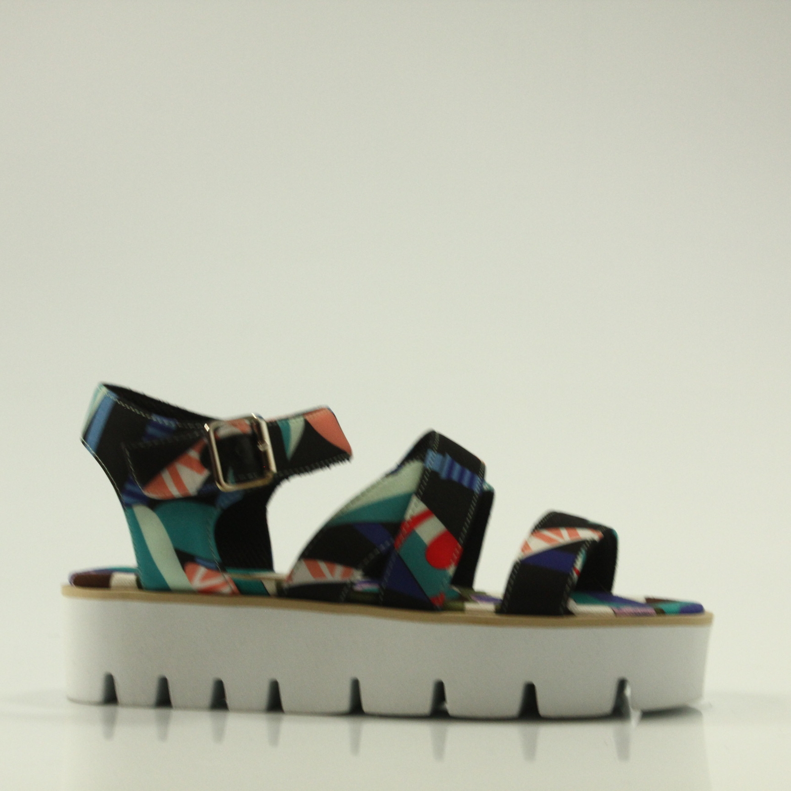MSGM calzado mujer sandalia de tela multiColor-db71 MSGM calzado mujer sandalia de tela multiColor-db71