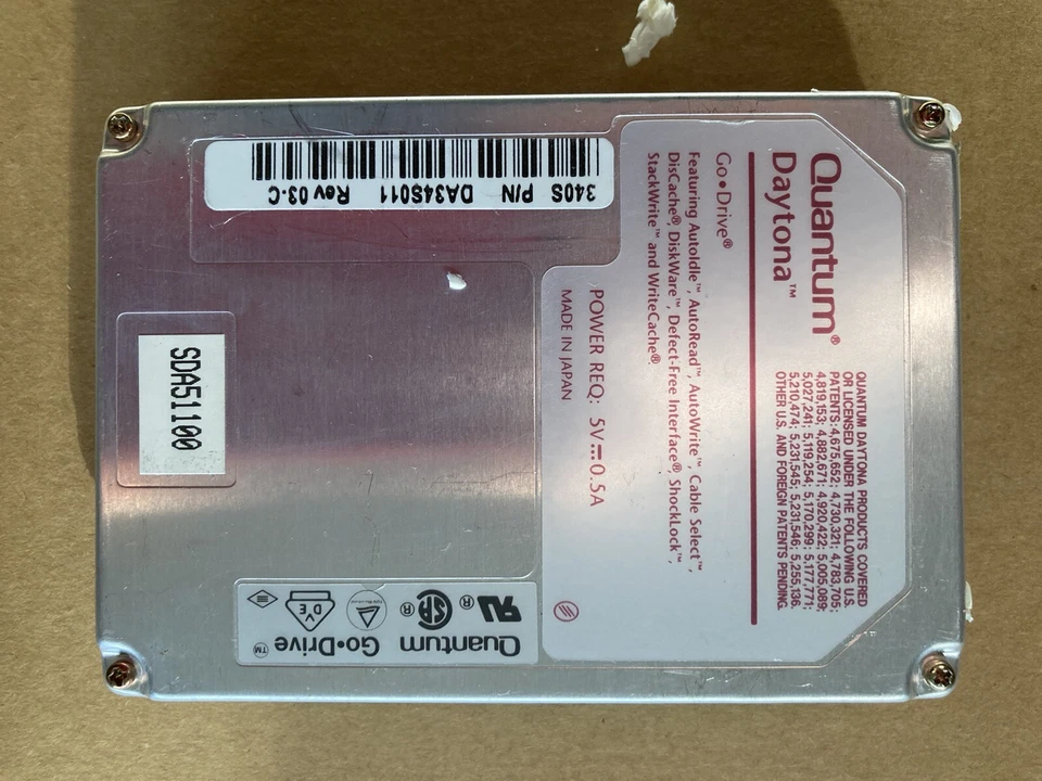 DA34S011, QUANTUM DAYTONA 340MB SCSI  - Image 2 of 2