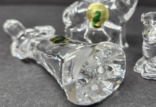Waterford Crystal Nativity Shepherd Boy With Sheep Lambs MINT Made In Ireland - Picture 3 of 5