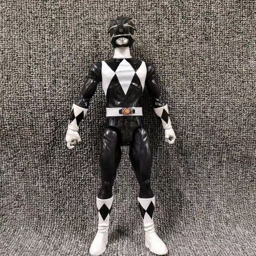 Mighty Morphin Power Rangers Red Ranger Black Ranger 12 inches Figurine Ornament