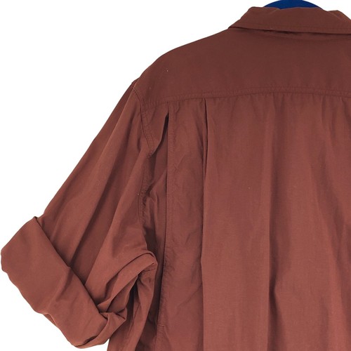 LL Bean Mens Size L Tall Hunting Shirt Quilted Padded Shooting Brown Sleeve Tab - Picture 13 of 19