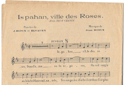 ISPAHAN, Ville des roses de L. LYNEL Paroles RIOUX & ELVAURY Musique RIOUX 1924 - Picture 2 of 2