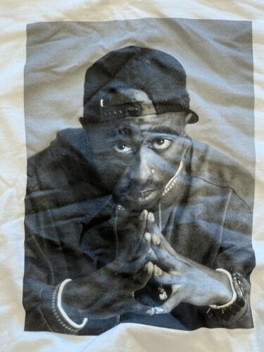 Tupac Shakur 2PAC Hip Hop Retro Rap Sweatshirt mit Rundhalsausschnitt Herren Größe Large - Bild 2 von 4