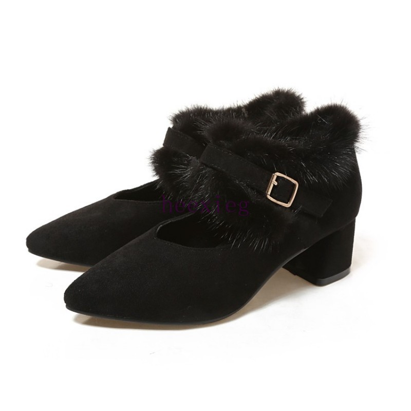 Para Mujeres Moda Puntera Hebillas en Punta Europa Damas Tacones Bloque Medio Hebillas Puntera botas al Tobillo Talla a0f783 Para Mujeres Moda Puntera Hebillas en Punta Europa Damas Tacones Bloque Medio Hebillas Puntera botas al Tobillo Talla a0f783